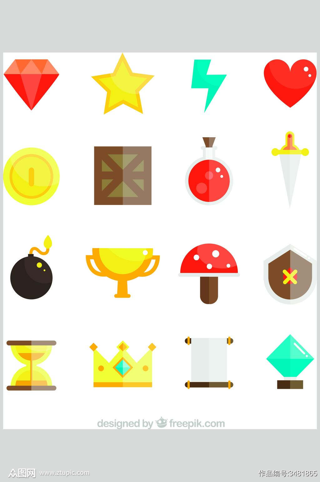 各式各样游戏卡通地雷五角星心形素材模板下载 编号 众图网 各式各样游戏卡通地雷五角星心形素材模板下载 编号 众图网