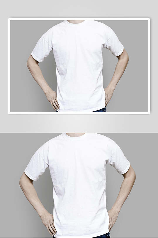 图案设计宽松定制t恤样机