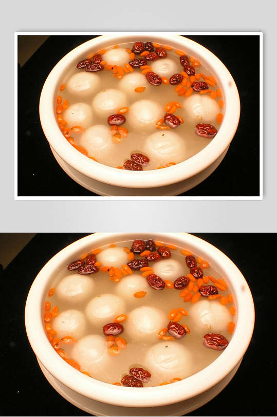 枸杞元宵汤圆美食图片