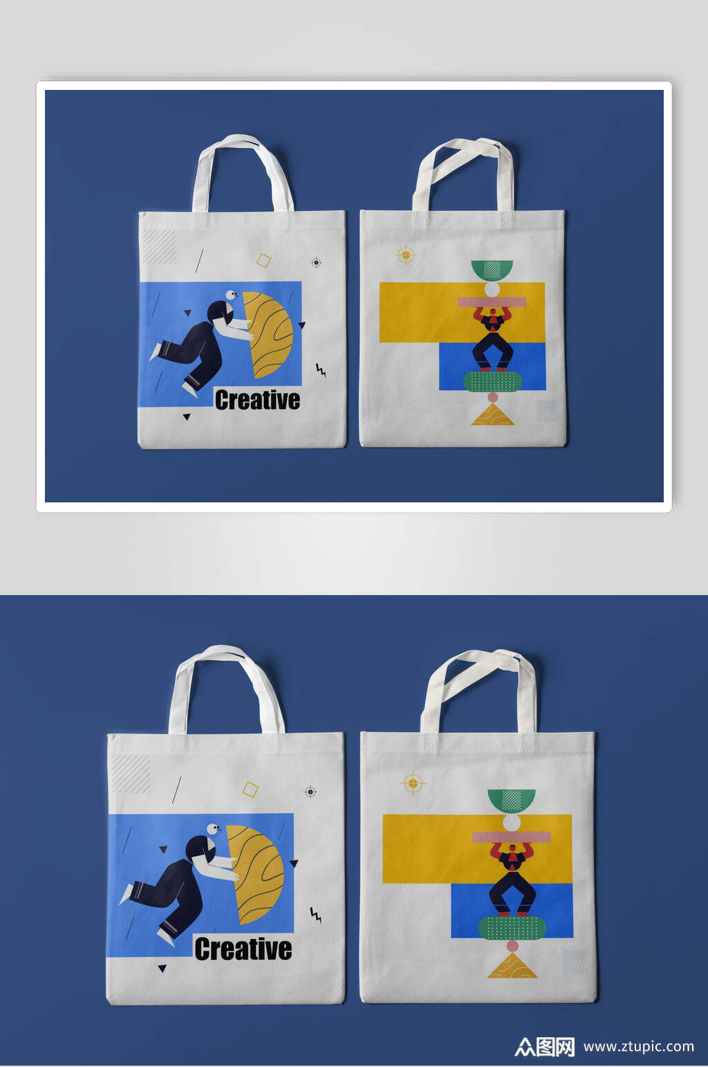 波普风文创产品vi设计贴图样机模板下载-编号3747028-众图网