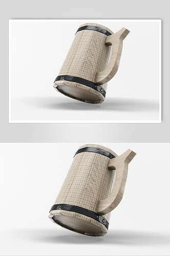 木质纹水壶样机