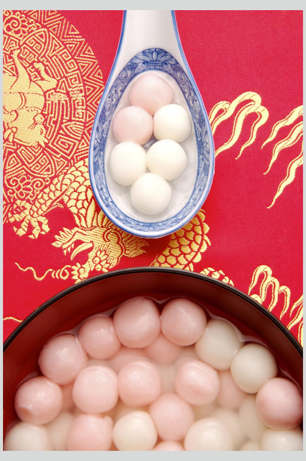 中华美食甜品元宵汤圆图片素材