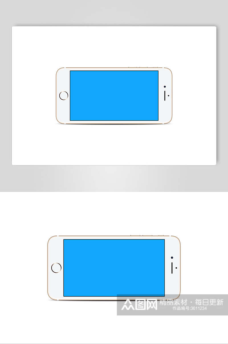 横屏iPhone手机样机素材