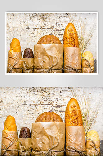 欧美风烤面包美食图片