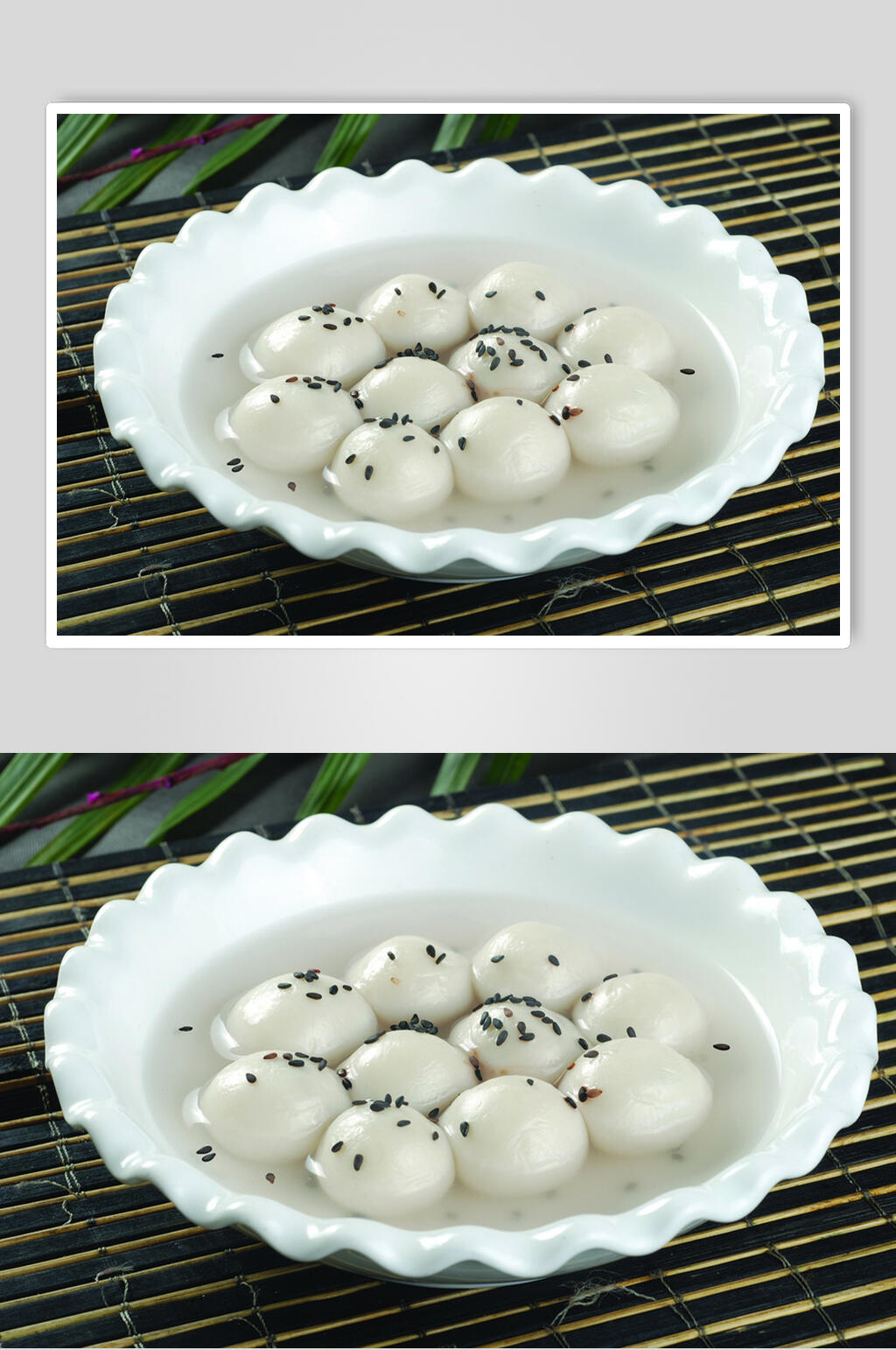 招牌黑芝麻元宵汤圆食品图片素材