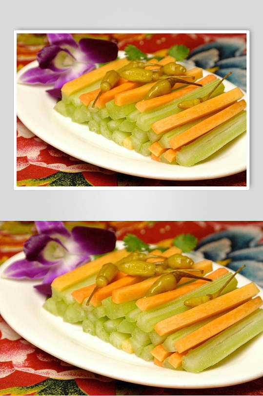 黄瓜条泡菜美食图片