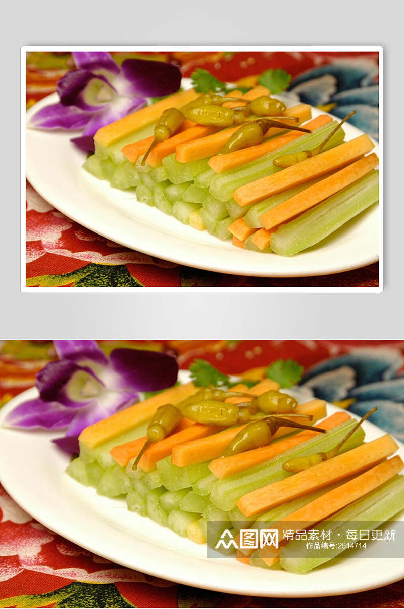 黄瓜条泡菜美食图片素材
