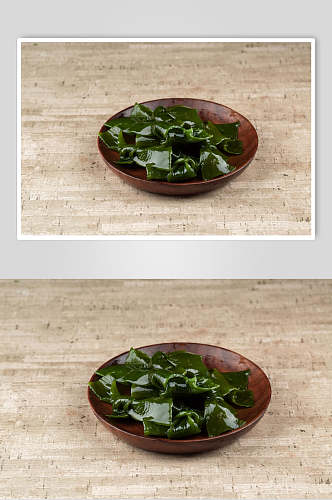 海带结火锅配菜食物摄影图片