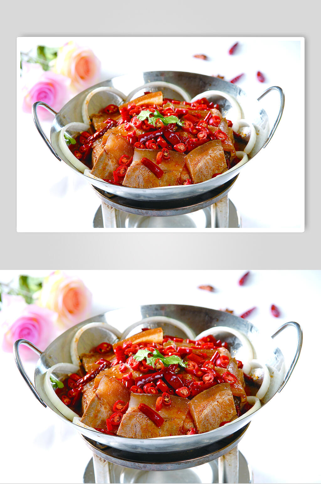 香辣美味干锅牛肉食物图片素材