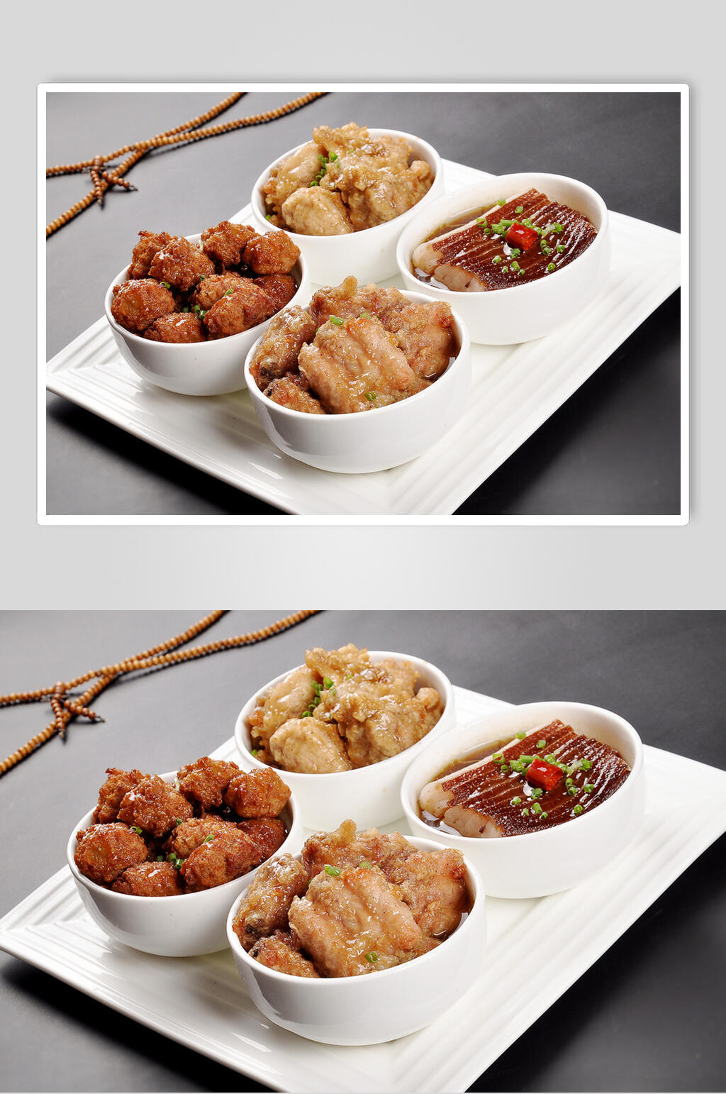 陕北农家四碗食品摄影图片素材