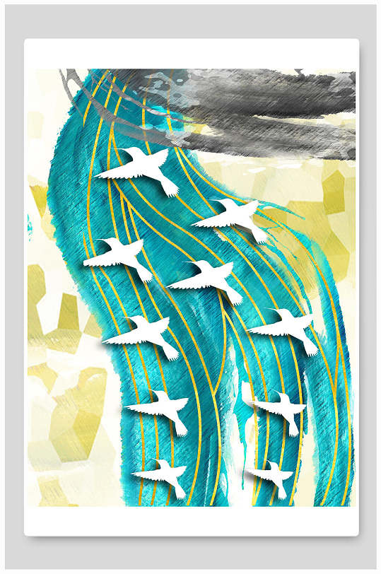 唯美彩色装饰画图片-唯美彩色装饰画设计素材-唯美彩色装饰画模板下载