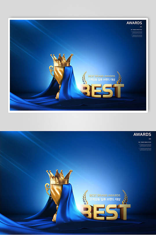 大赛夺冠奖杯海报