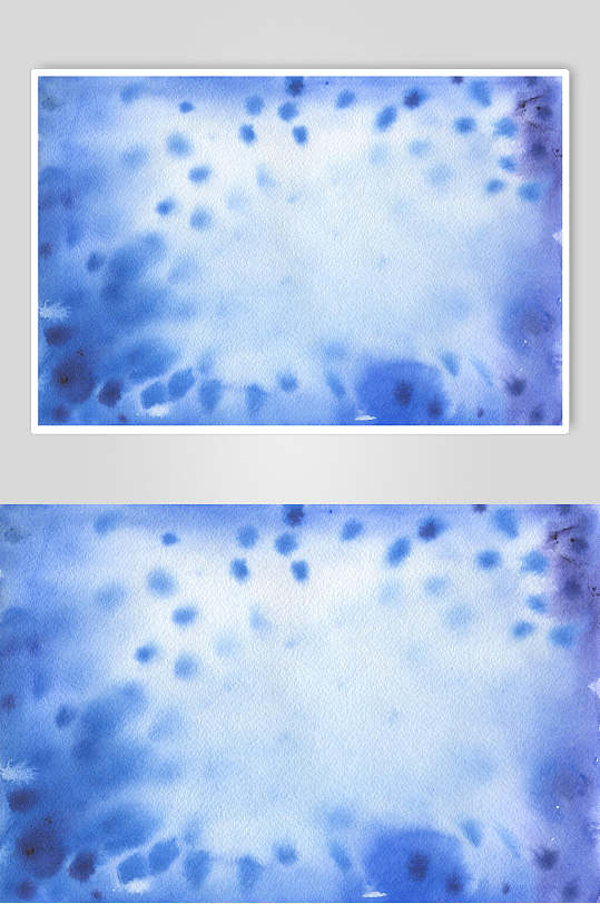 个性唯美蓝色泼墨图片