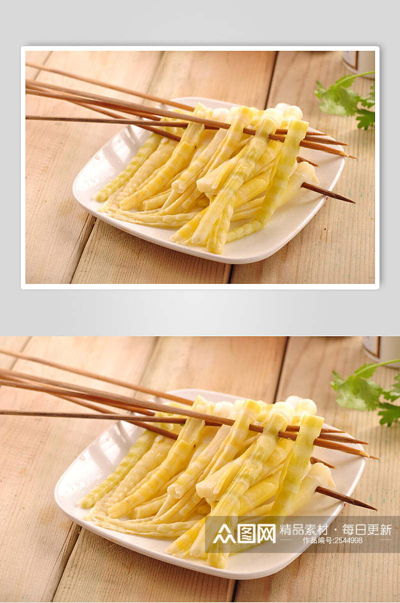 竹笋串串菜品食品摄影图片素材