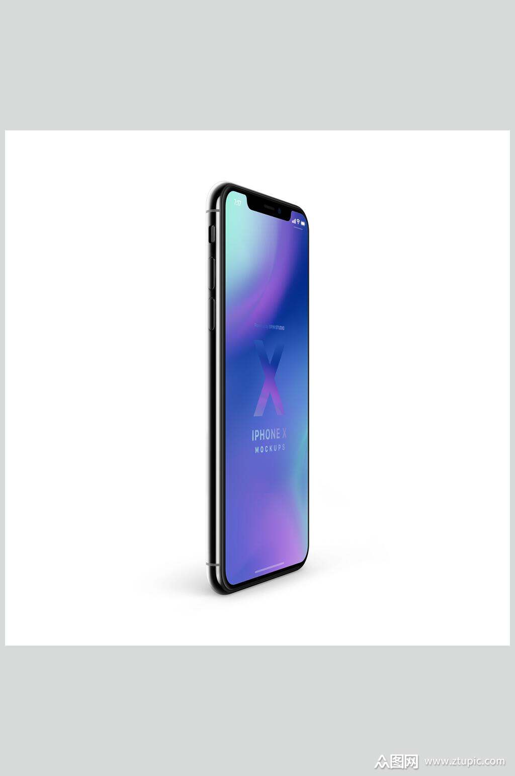 侧面苹果手机样机素材