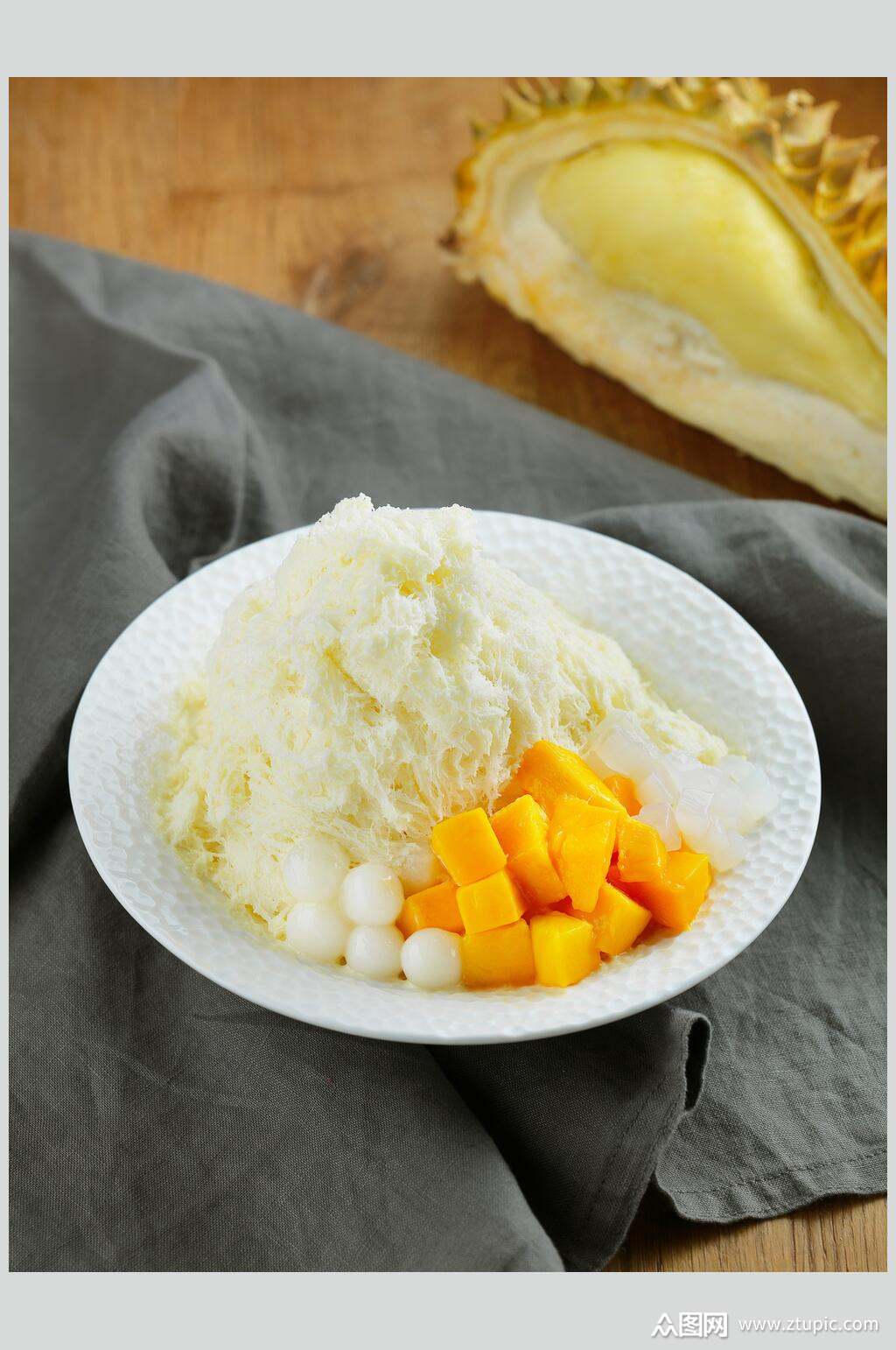 招牌美味绵绵冰食品高清图片