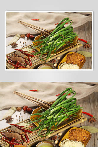 韭菜串串菜品图片