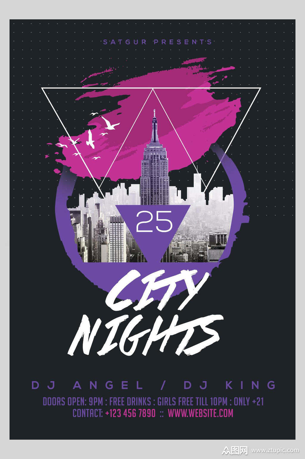 时尚黑色高级感创意清新潮流海报模板下载-编号2745965-众图网