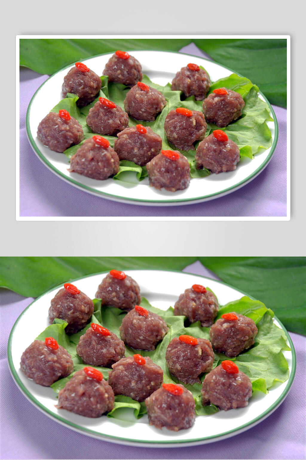 招牌美味牛肉丸食品摄影图片素材
