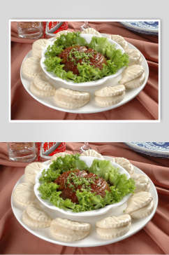 荷叶粉蒸肉食品图片