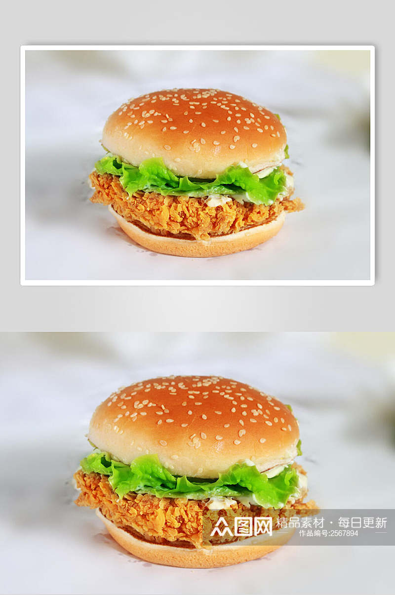 精品汉堡餐饮图片素材