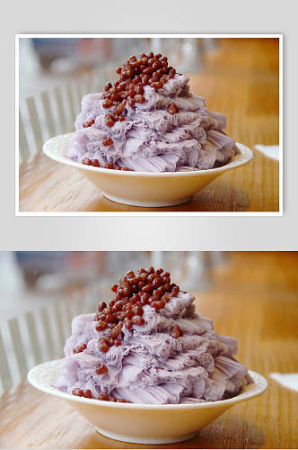美味红豆绵绵冰食品图片