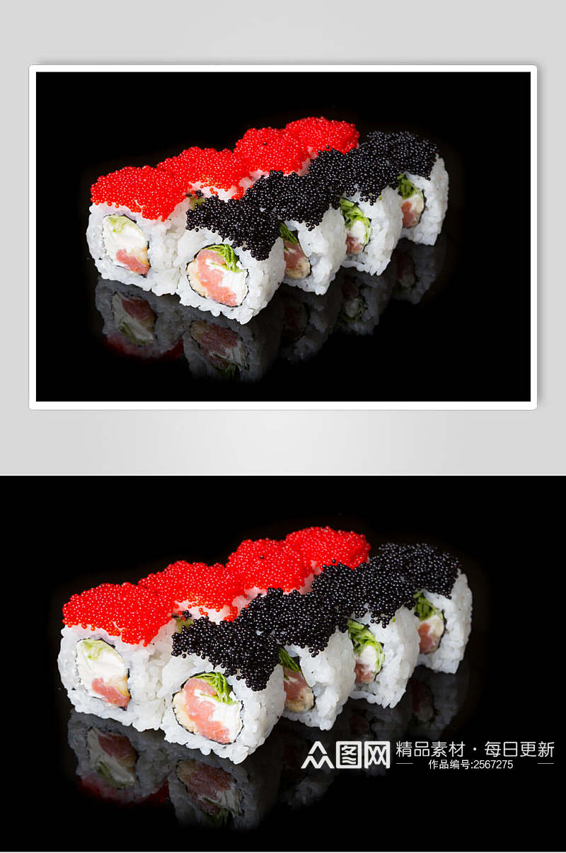 美味鱼籽寿司餐饮图片素材