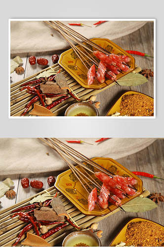 腊肠串串菜品图片