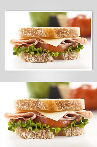 经典小吃三明治食品高清图片