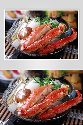 美味蟹腿食品高清图片
