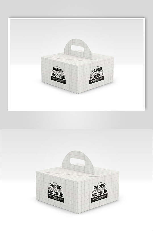 手提蛋糕纸盒纸袋包装样机