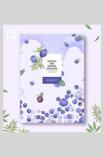 清新蓝莓清新水果海报