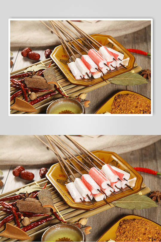 蟹棒串串菜品图片