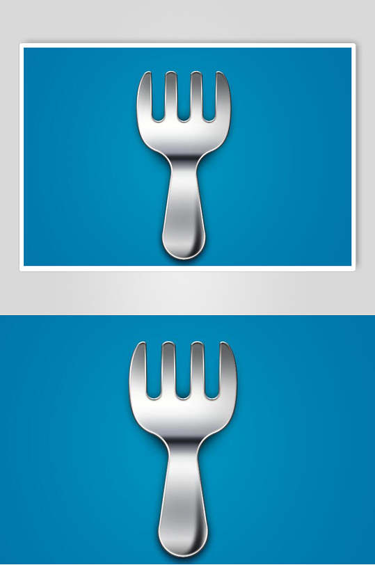 写实图标叉子设计元素