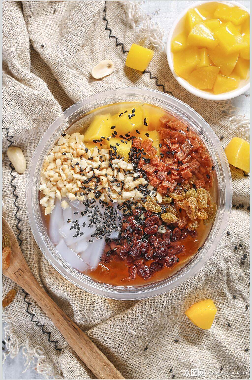 正宗美味冰粉食品高清图片素材