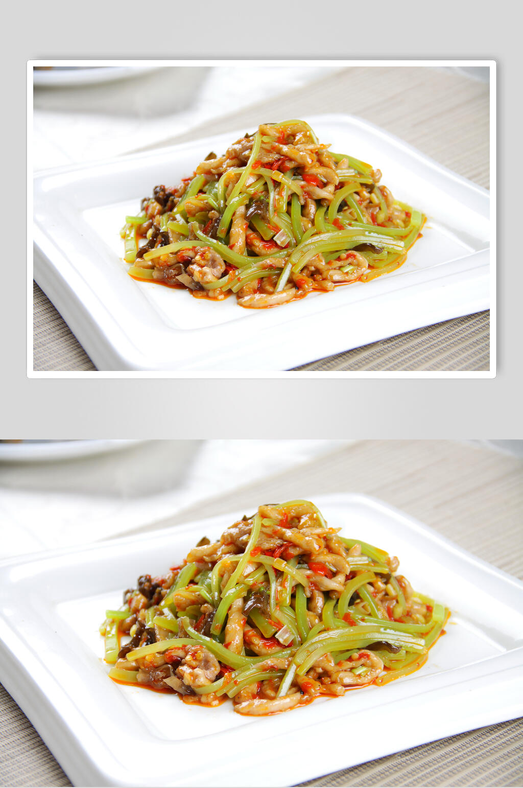 就是家常菜鱼香肉丝食品图片素材