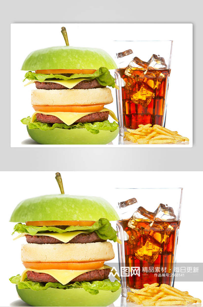 可乐汉堡餐饮摄影图片素材
