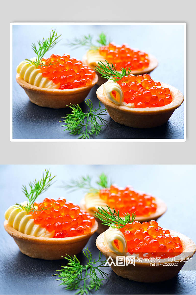 鱼籽海鲜寿司食品摄影图片素材