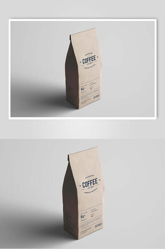 牛皮纸咖啡包装样机