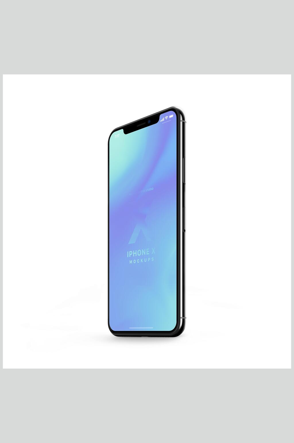 侧面苹果手机样机素材