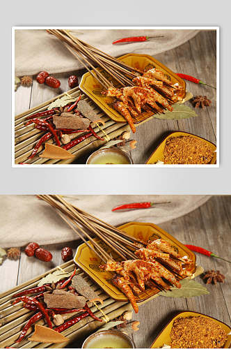 鸡爪串串菜品图片