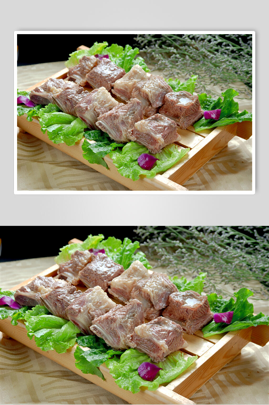 牦牛排食品高清图片素材