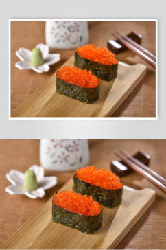 美味食品鱼籽寿司餐饮图片
