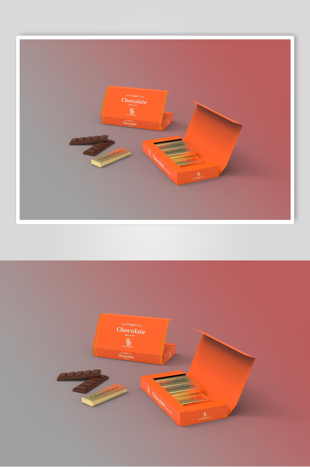 VI轻奢巧克力样机素材