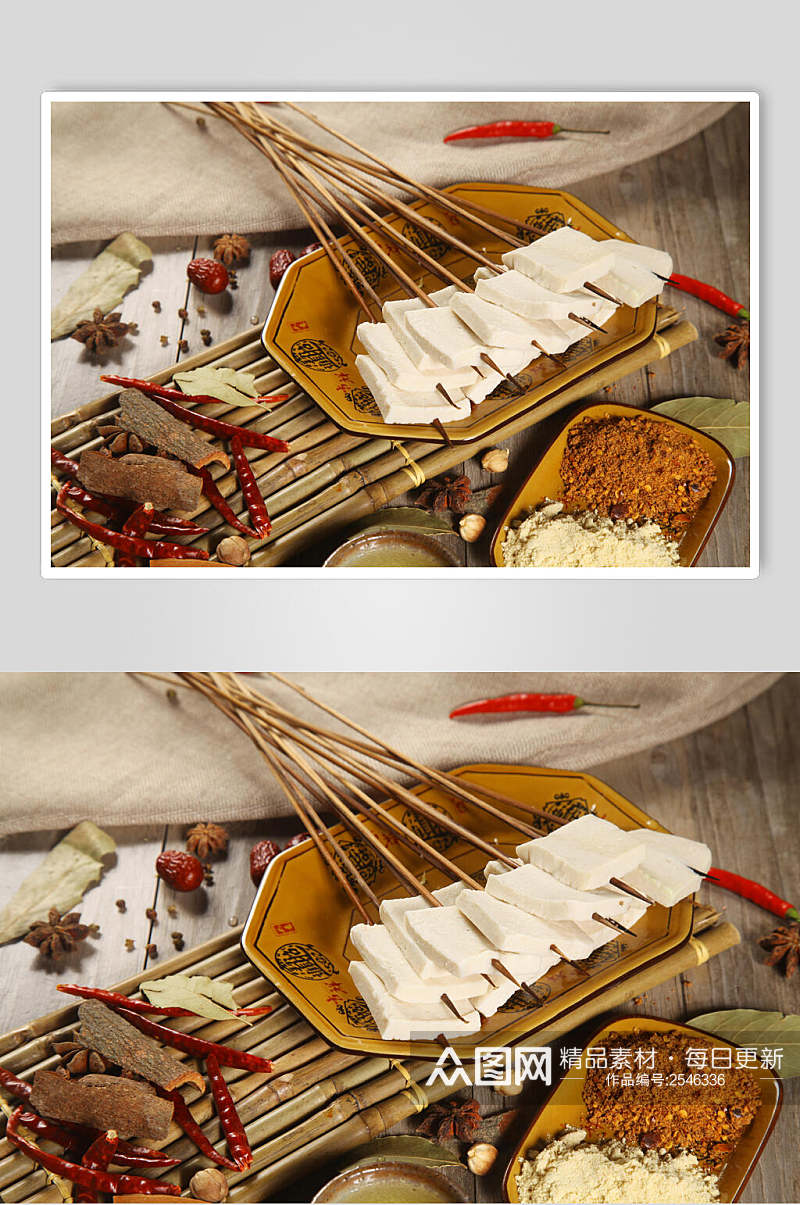 豆腐串串菜品图片素材