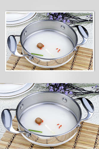 清汤火锅底料食物摄影图片