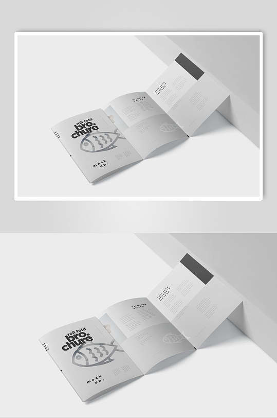 简约设计感公司介绍四折页样机