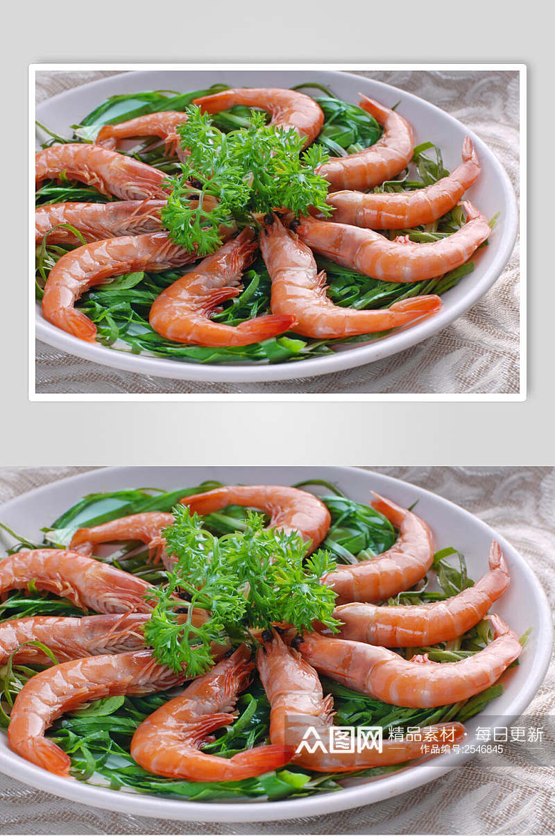 招牌海鲜虾食品摄影图片素材