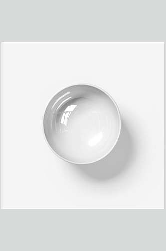 白色餐厅透明碟子盘子样机