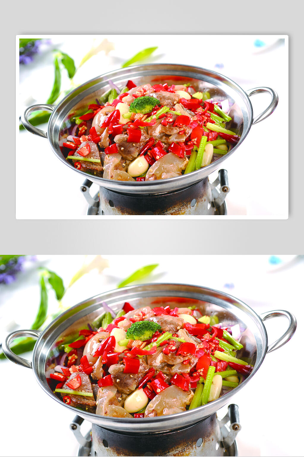香辣美味干锅牛肉食物图片素材